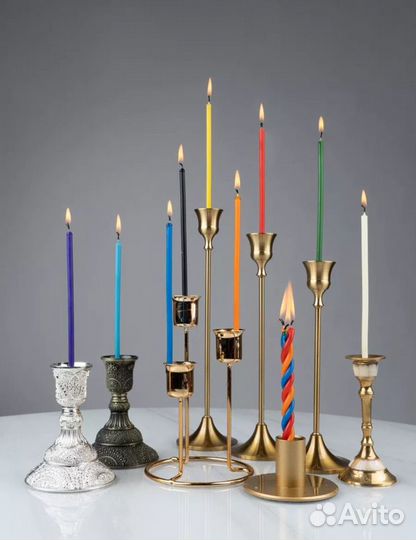 Свечи восковые цветные для ритуалов и скруток