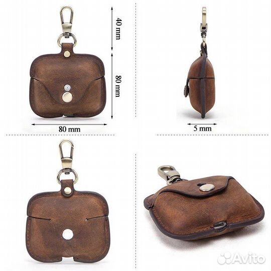 Чехол кожаный airpods pro