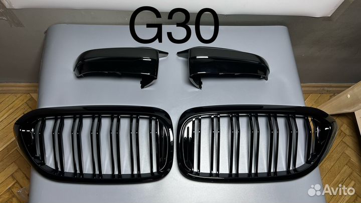 Ноздри + накладки зеркал bmw g30