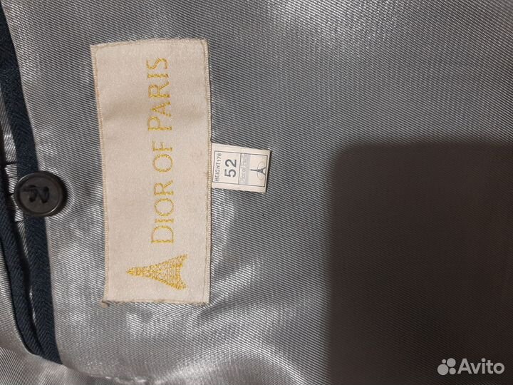 Пиджак диорпариж оригинал мужской 52 р