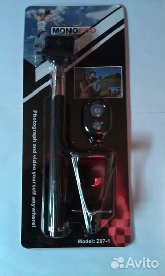 Монопод палка селфи, пульт кнопка