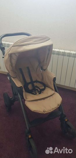 Детская коляска 3 в 1 из эко кожи CAM premium