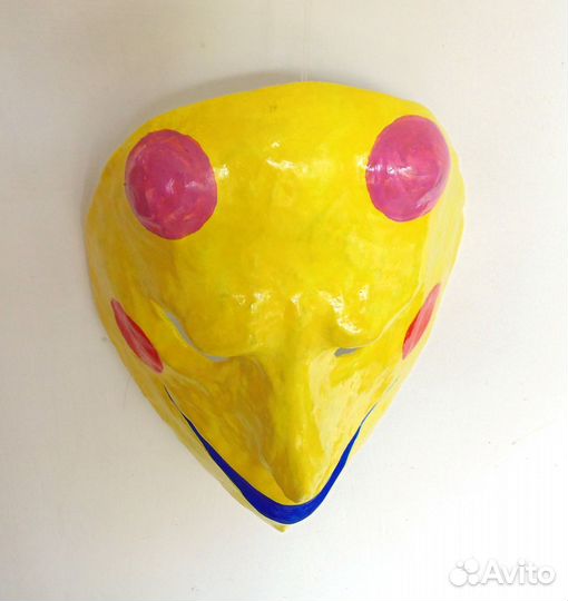 Маска из папье-маше «Скоморох»