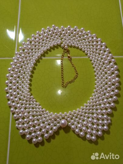 Колье, ожерелье- воротничок под жемчуг