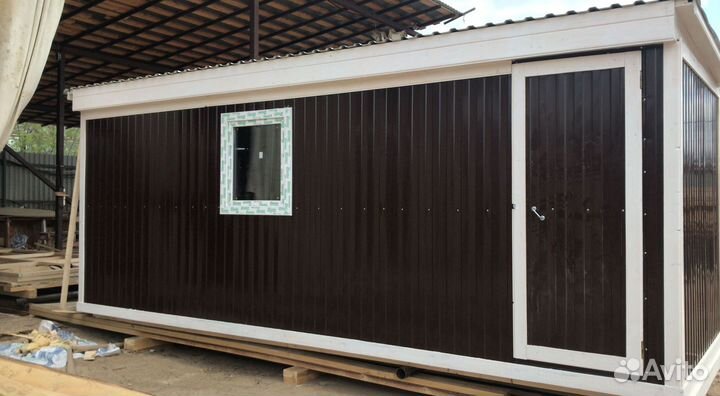 Бытовка новая теплая 6х2,3м Дачная