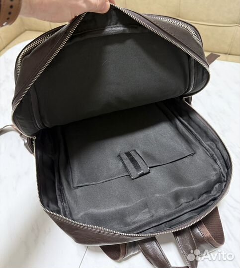 Кожаный городской мужской рюкзак