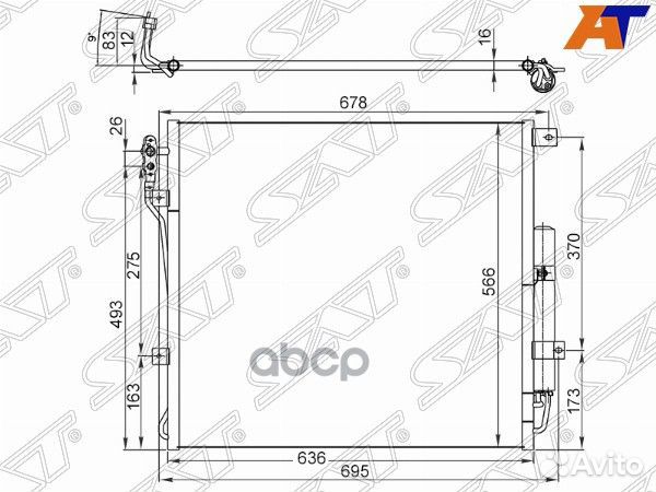 Радиатор кондиционера Land Rover Discovery 09-1