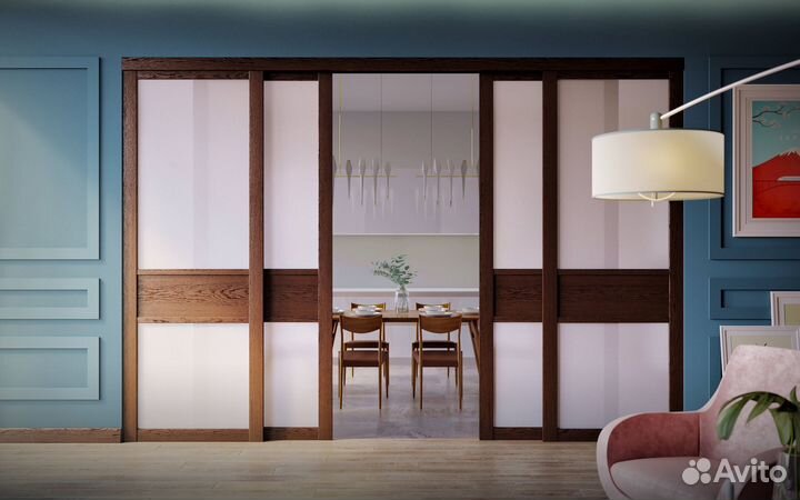 Раздвижные межкомнатные перегородки. Рассрочка