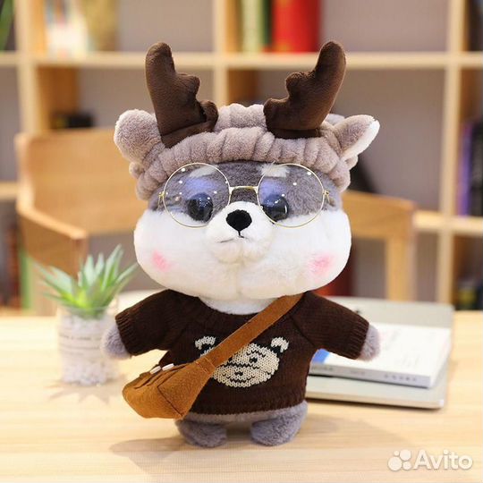 Собака Лалафанфан/ Хаски Лалафафан/ Мягкая игрушка