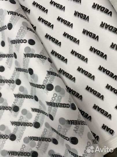 Упаковочная бумага с печатью лого