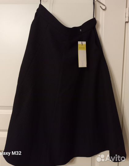 Karen Millen UK14 юбка чёрная клёшь