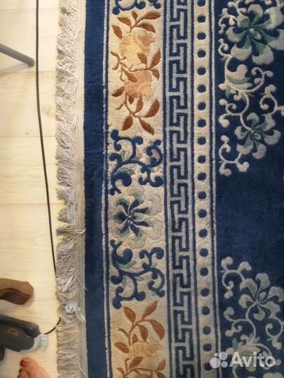 Ковер вьетнамский шерстяной ручной работы бу