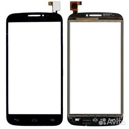Стекло дисплея для Alcatel 7041D POP C7, черный