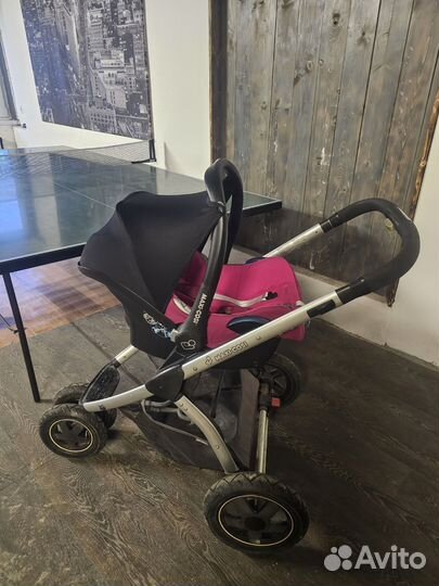 Автолюлька maxi cosi с шасси и базой isofix