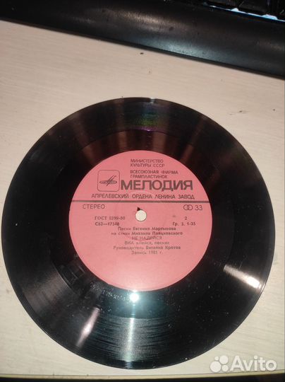 Пластинки маленькие