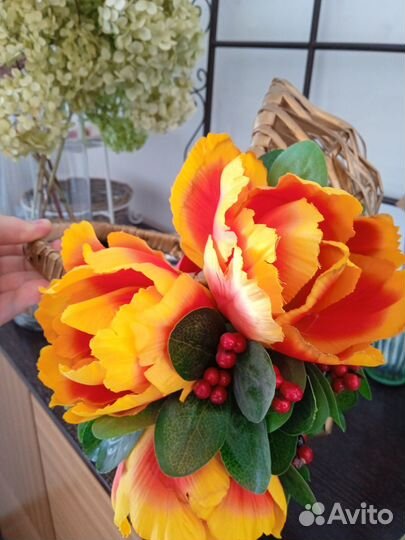 Корзинка плетеная интерьерная