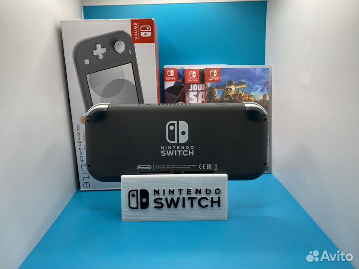 Nintendo switch lite 32/128 Прошитая(чип)серая