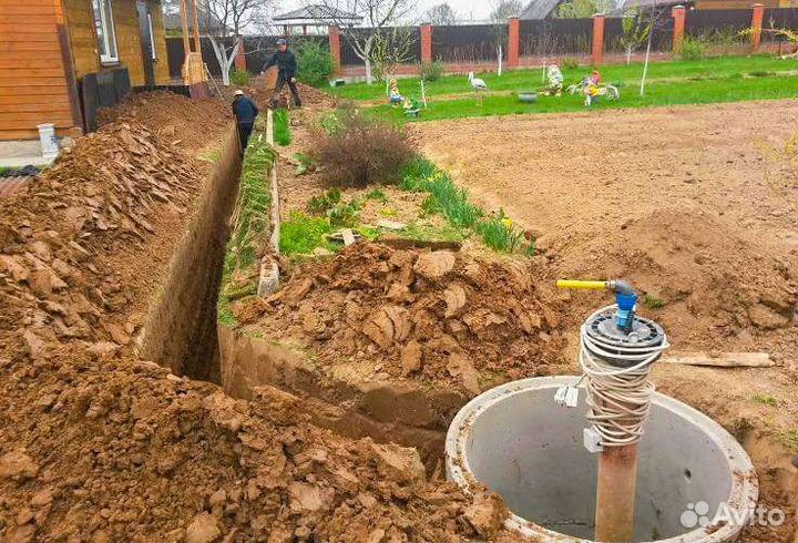 Копка траншей септики сергейпасад