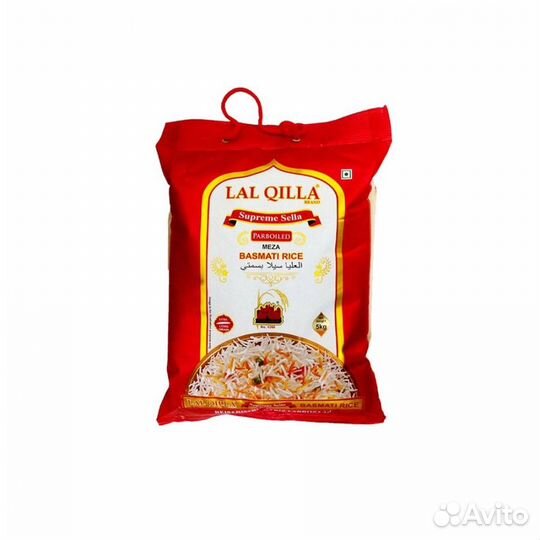 Рис басмати Supreme Sella Lal Qilla Лал Килла 5кг