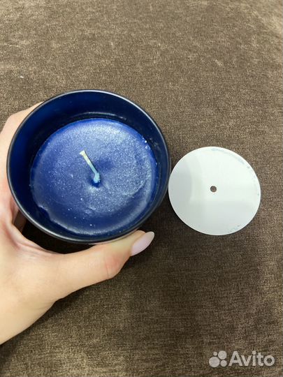 Ароматическая свеча cranberry синяя