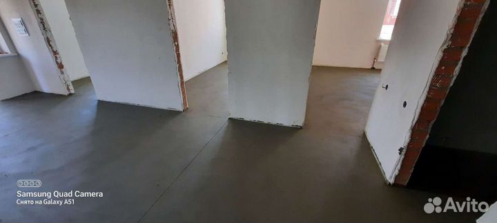 Полусухая стяжка пола штукатурка стен