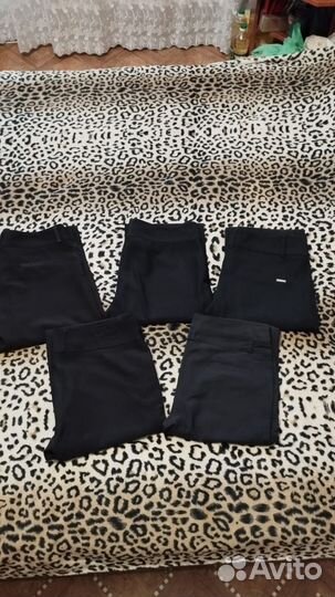 Брюки школьные черные р.152