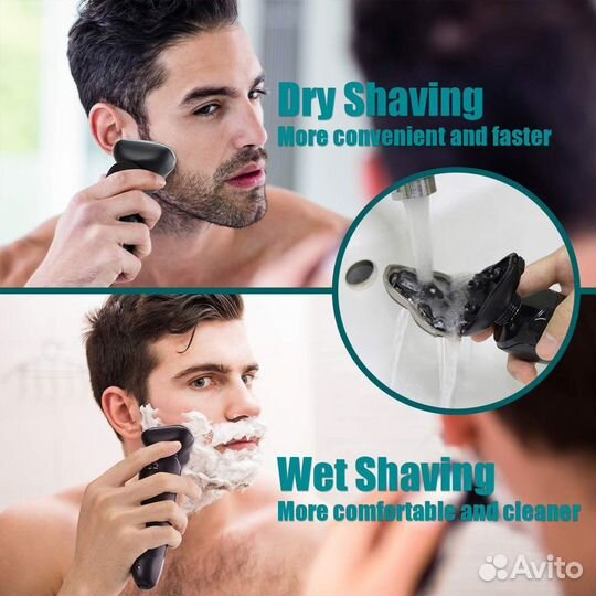 Новый USA Mens Electric Razor Wet Dry 3in1 pritech