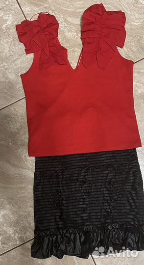 Топ Zara и юбка Комплект