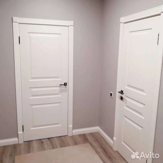 Двери межкомнатные белая эмаль