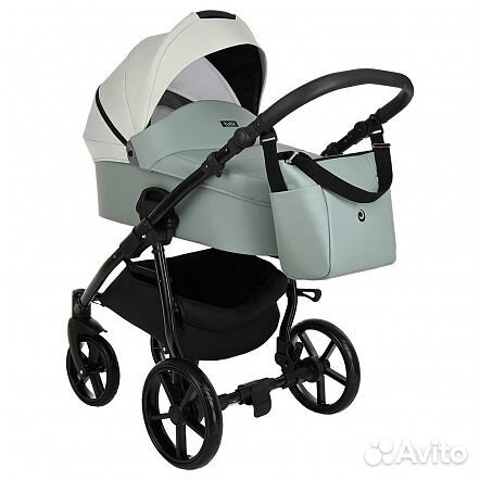 Коляска 2 в1 novo Tutis короб + прогулка Кожа