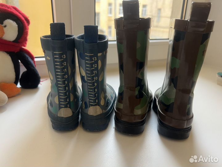 Детские резиновые сапоги 23 размер