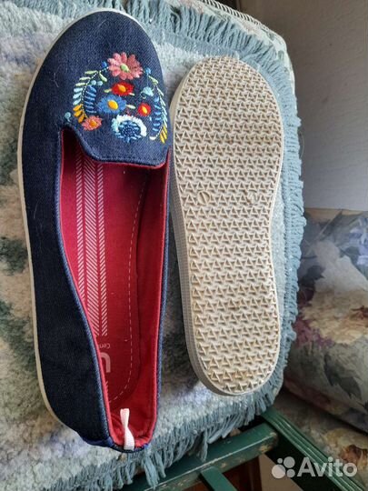Джинсовые туфли 40