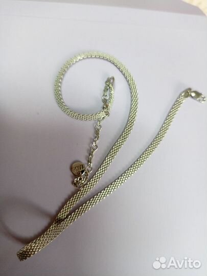 Колье чокер серебро 925 пробы