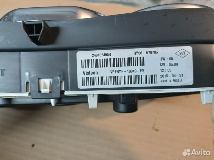 Панель приборов Renault Logan II (2014–2018) 2014