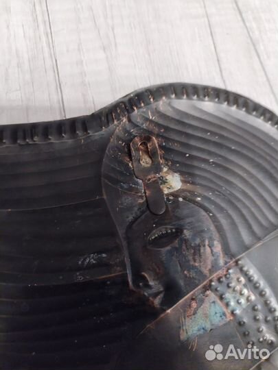 Чеканка, девушка на пляже, медь, СССР