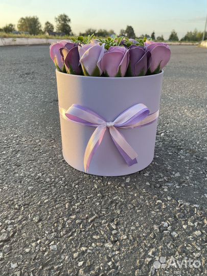 Букет из мыльных роз