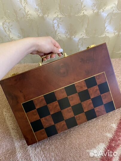 Шашки, шахматы и нарды, 3 в 1