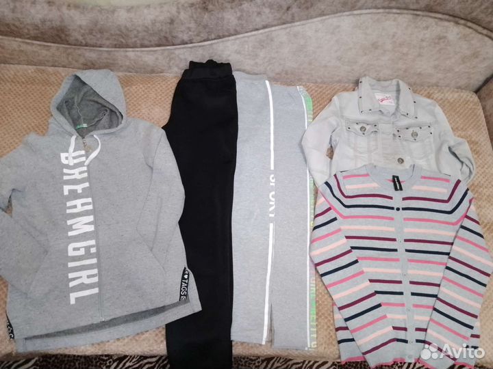 Большой пакет одежды для девочки р146-152(17шт)