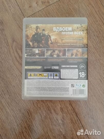 Диск на ps 3 Army Of Two (оригинал)
