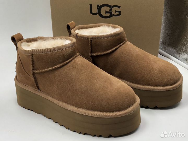 Угги Ugg Ultra Mini Platform Chestnut