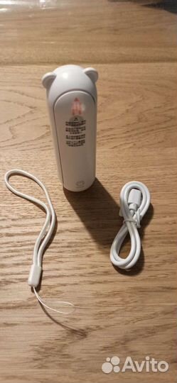 3в1: Портативный вентилятор/Аккумулятор/Фонарик