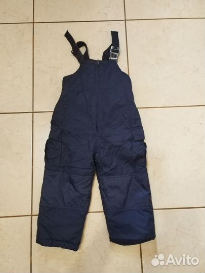 Зимние брюки полукомбинезон для мальчика 98-104