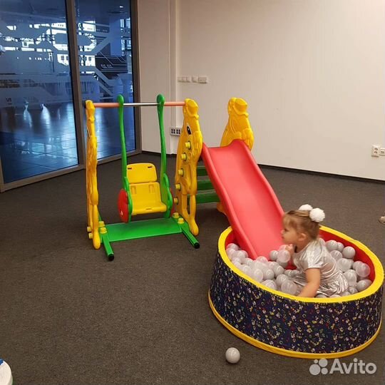 Прокат Аренда Горка Заяц+Качели