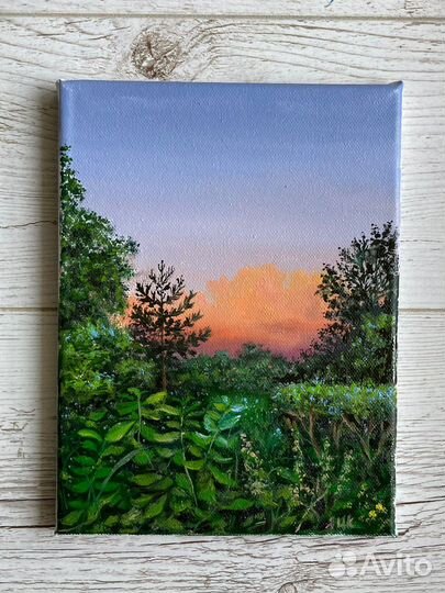 Картина маслом на холсте пейзаж