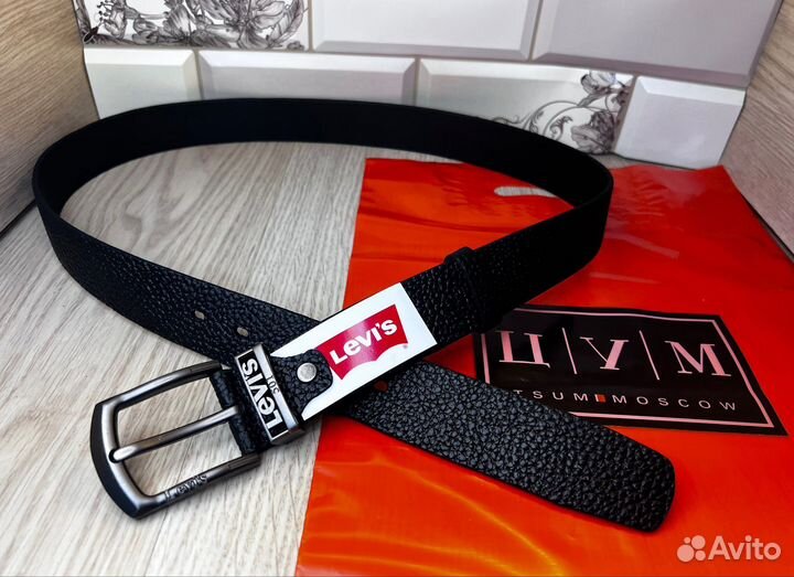 Кожаный ремень мужской Levi’s