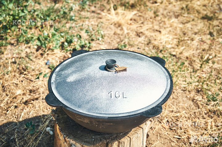 Казан чугунный 16 литров