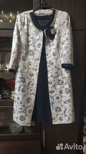 Костюм двойка платье и кардиган