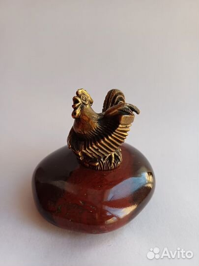 Бронзовая статуэтка Петух
