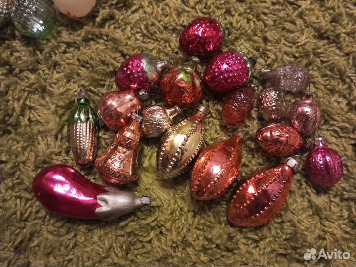 Елочные игрушки и Дед Мороз СССР