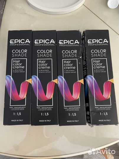 Epica крем-краска для волос черный холодный